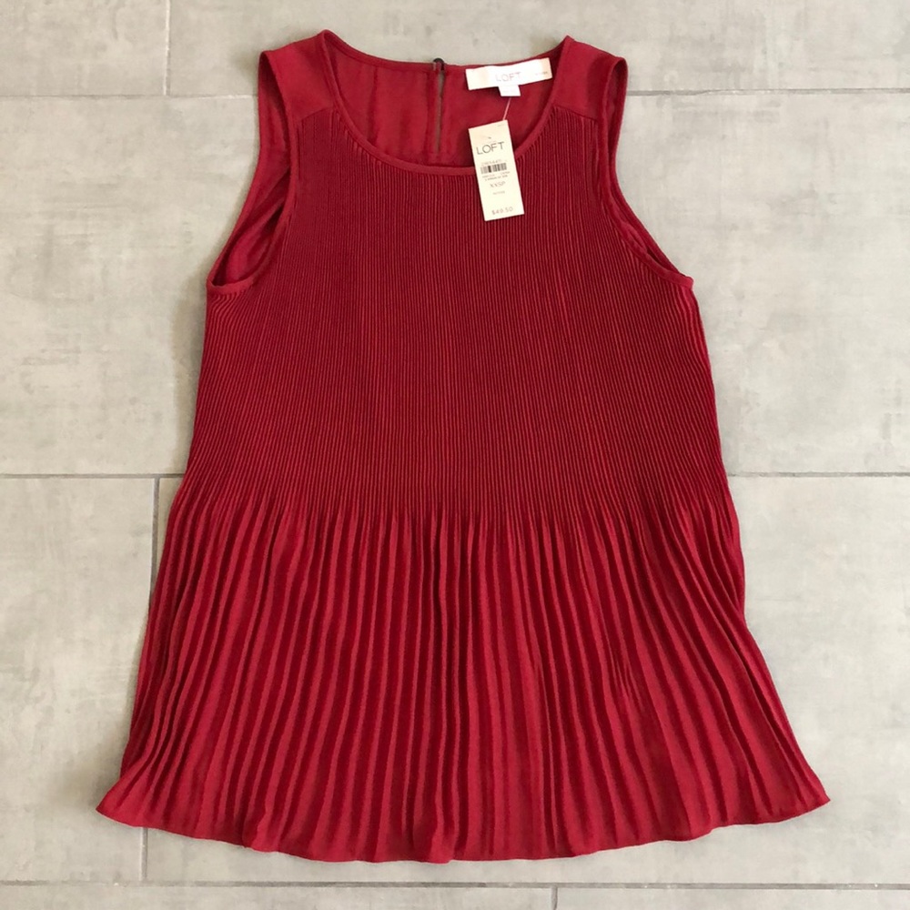 Ann Taylor LOFT pleated top